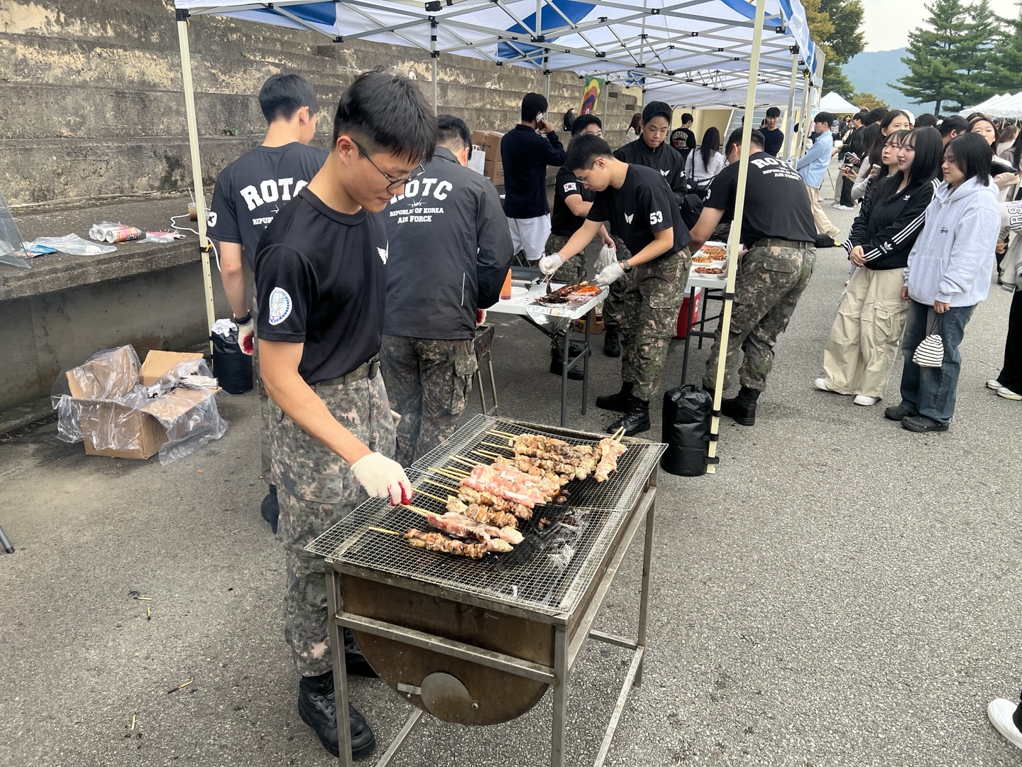 '24년 한서대 축제 학군단 부스 사진